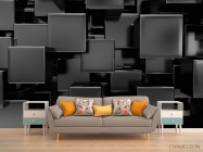 Фотообои Черные лаковые кубы - 1