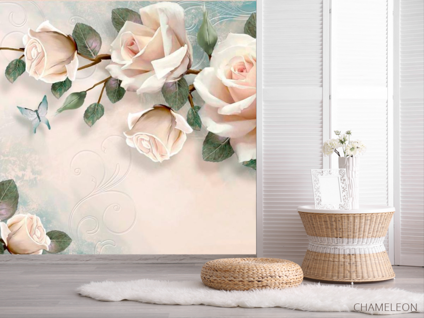 Фотошпалери Ніжні троянди - 2