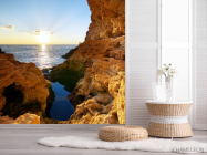 Фотошпалери скеля в морі - 2