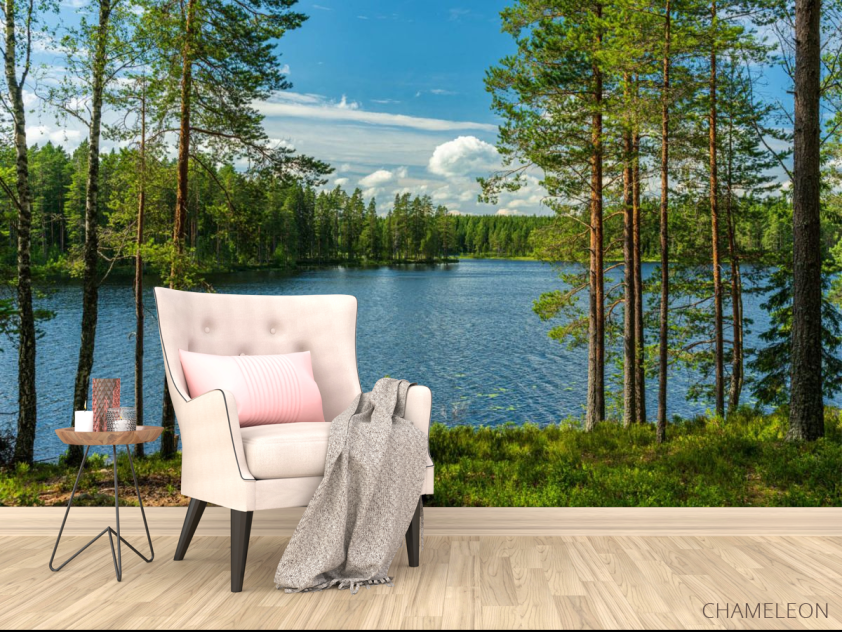 Фотообои Озеро в лесу - 4