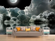 Фотообои Луна над облаками - 1