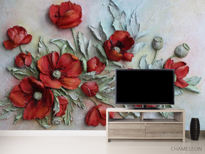 Фотообои с маками - 2