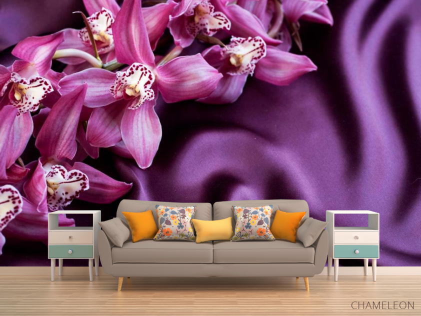 Фотообои Цветы на шелке - 1