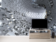 Фотообои Тоннель из пазлов - 2