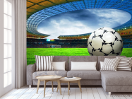 Фотообои Мяч на футбольном поле - 3