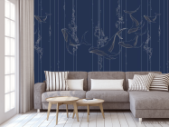 Фотообои цветы линии - 3