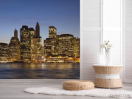 Фотошпалери вечірнє місто над водою - 2