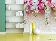 Фотошпалери квіти зі стелі - 3