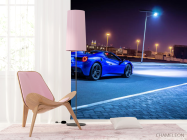 Фотошпалери синій автомобіль - 4