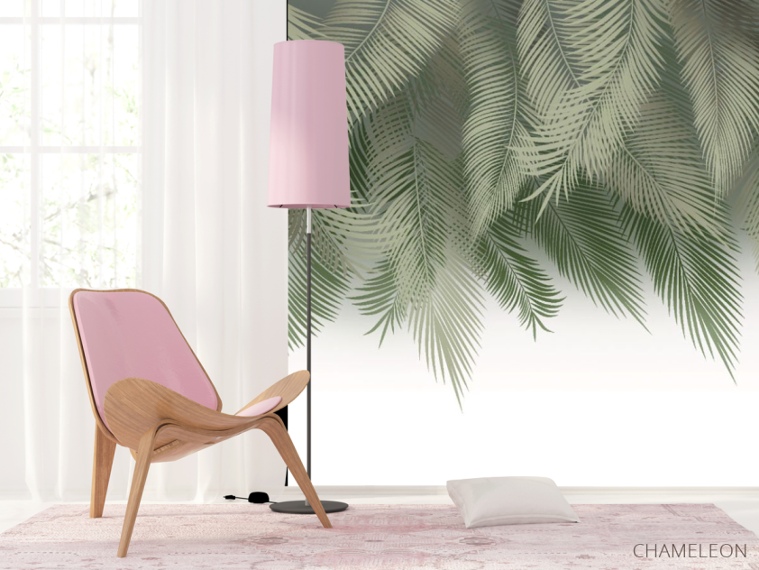 Фотошпалери зелене листя на стіну - 4