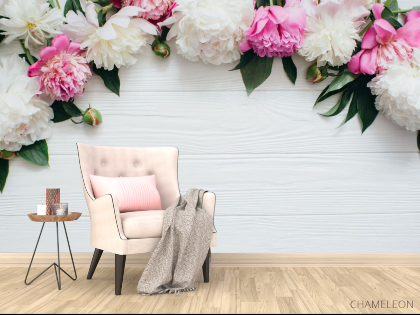 Фотообои Пионы с потолка - 4