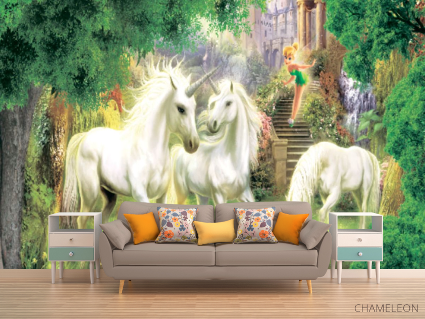 Фотообои Единороги в лесу - 1