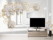 Фотообои 3d брошки и тоннель - 2