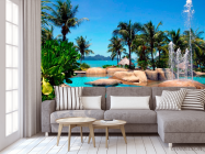 Фотообои Морской залив, пальмы - 3