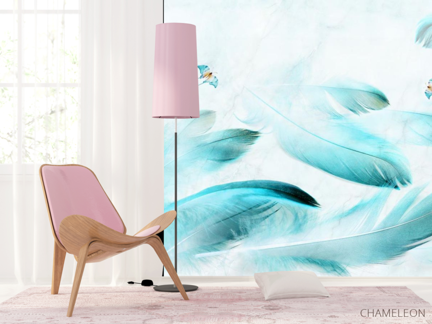 Фотошпалери Принт з пір'ям - 4