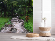Фотошпалери сірий водоспадик на струмку - 2
