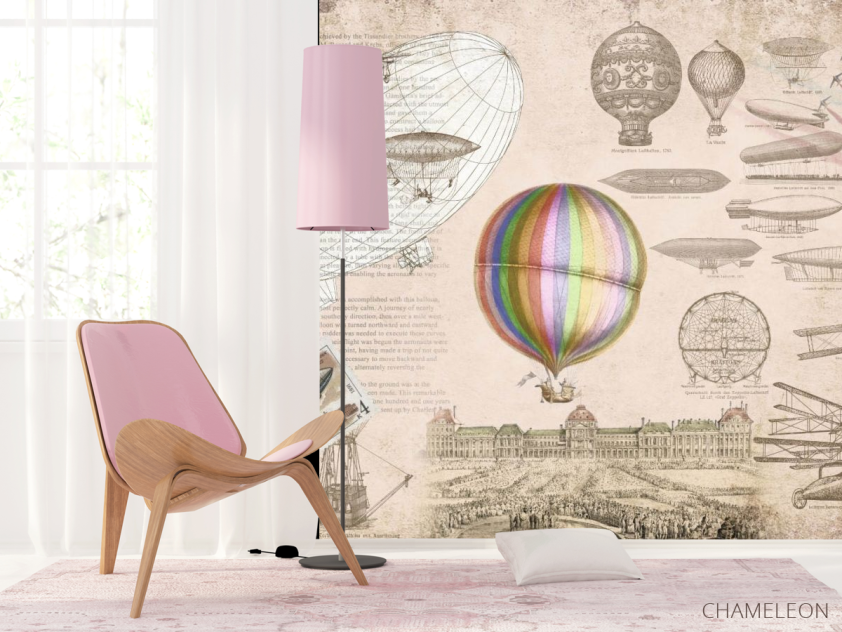 Фотошпалери Вінтажний повітряна куля - 4