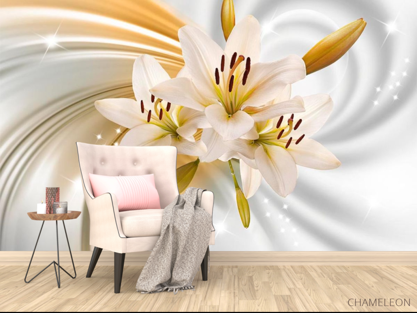 Фотообои 3d лилии - 4