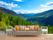 Фотообои Через горы, лес - 1