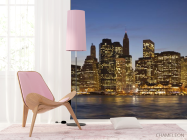 Фотошпалери вечірнє місто над водою - 4