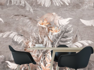 Фотошпалери Тропічні листя коричневі - 1