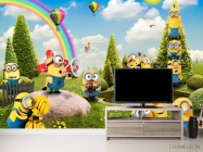 Фотообои Миньоны на лужайке - 2