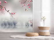 Фотошпалери магнолії в японському стилі - 2