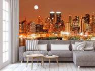Фотообои Луна, ночь, New York - 3
