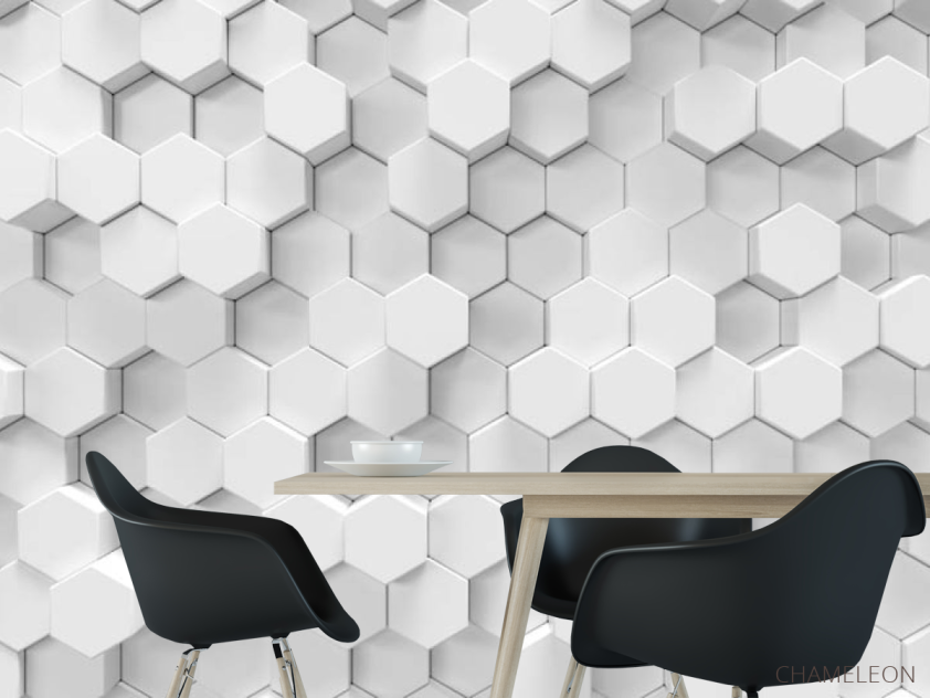 Фотошпалери Об'ємні шестикутники - 1