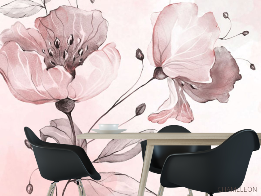 Фотообои Акварельный цветок - 1