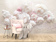 Фотообои Белые пионы - 4