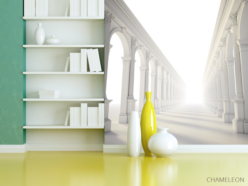 Фотошпалери Коридор білі арки - 3