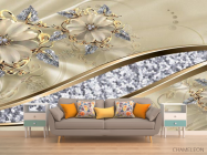 3д фотообои Брошь - 1