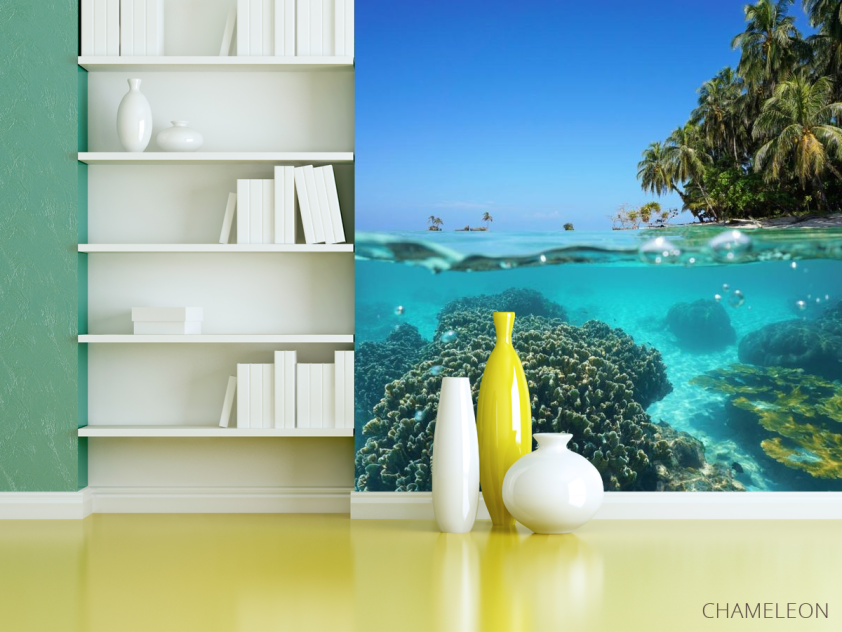 Фотошпалери Море, корали і пальми - 3