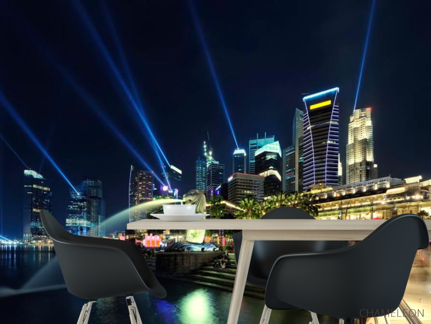 Фотошпалери Фонтан на набережній - 1