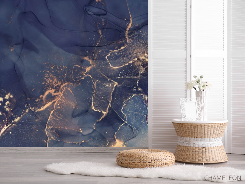 Фотошпалери флюїд з золотом - 2