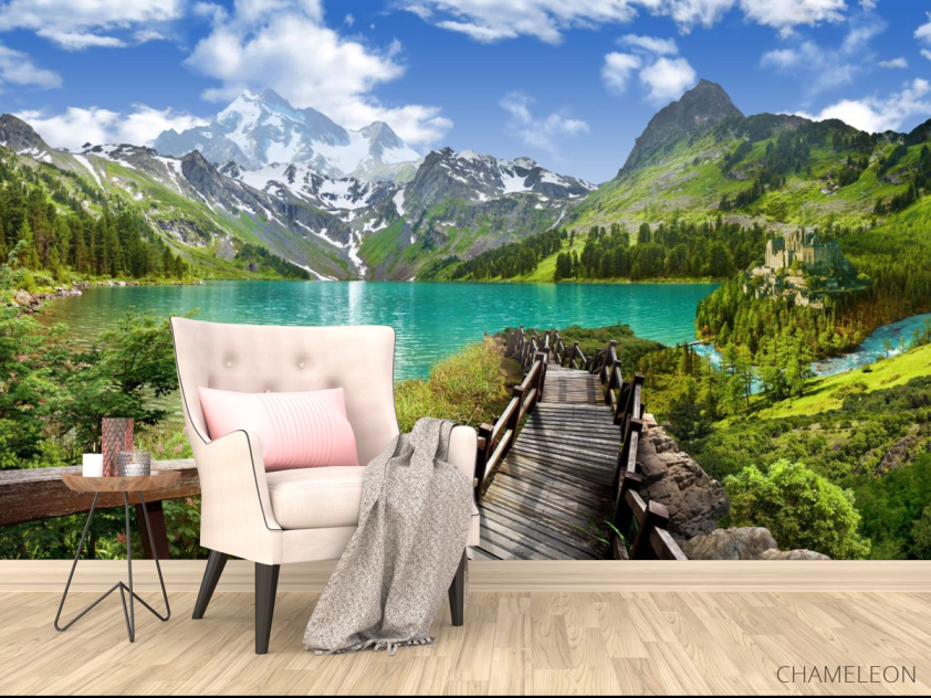 Фотообои Дорога к озеру - 4