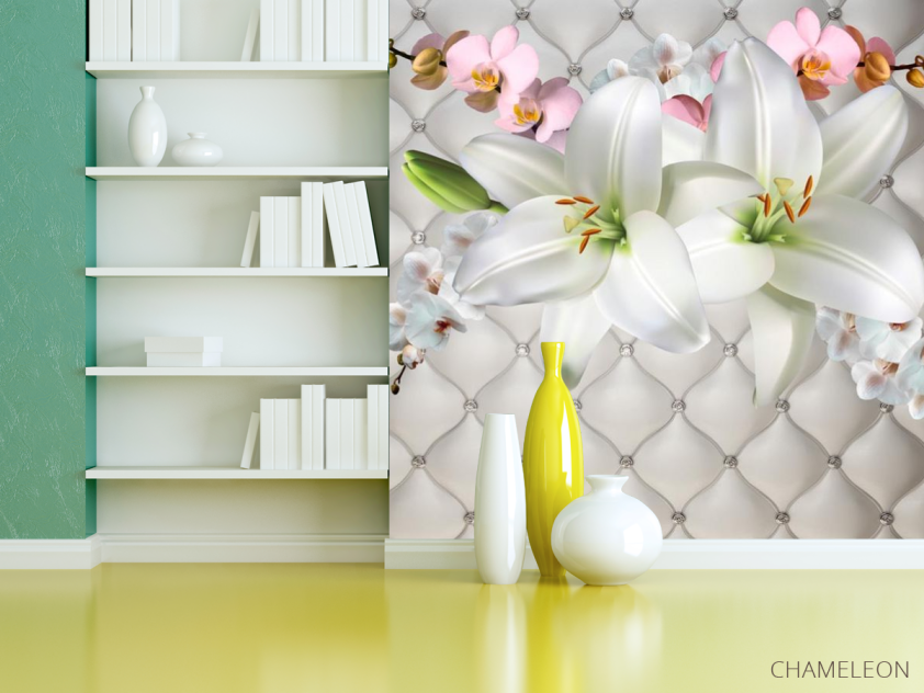 Фотошпалери Лілія на тканини - 3