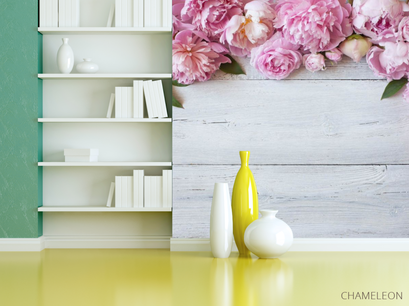 Фотошпалери Півонії під стелею - 3