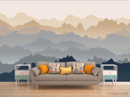 Фотообои Горы абстрактные 3д эффект - 1