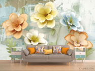 Фотообои 3д цветы объемные - 1