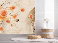 Фотошпалери Архітектура і троянди 3д - 2