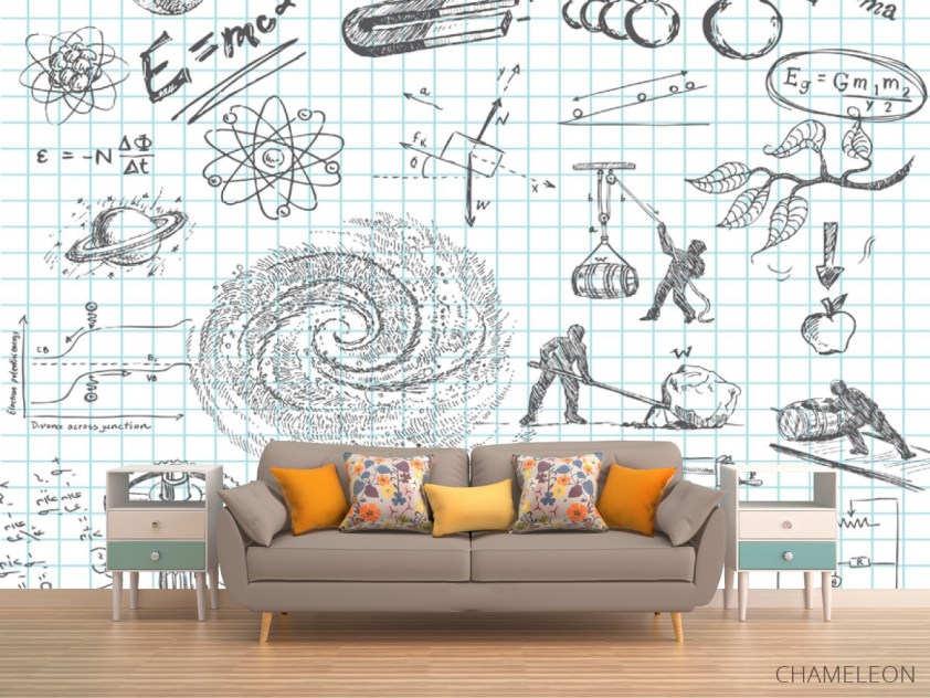 Фотообои Иммитация школьной тетради - 1