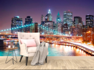 Фотообои Ночные мосты New Yorkа - 4