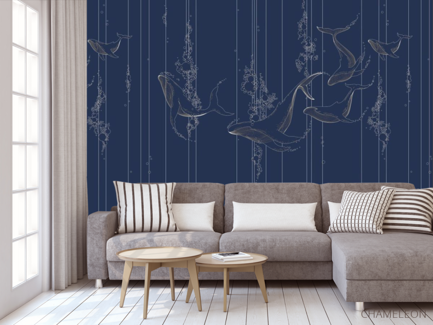 Фотообои цветы линии - 3