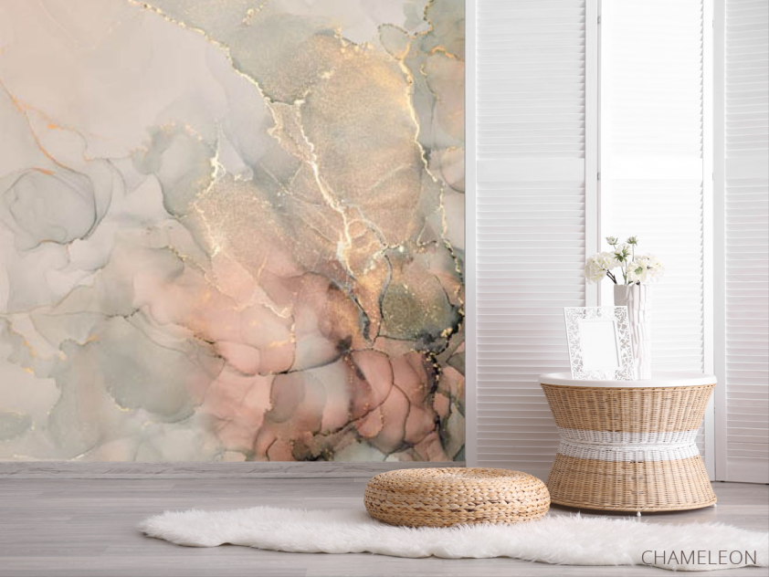 Фотошпалери Fluid art в пастельних тонах - 2