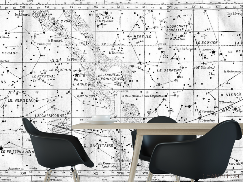 Фотошпалери Вінтажна карта зоряного неба - 1