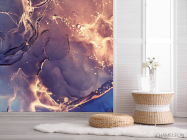 Фотошпалери Фіолетовий Fluid art - 2