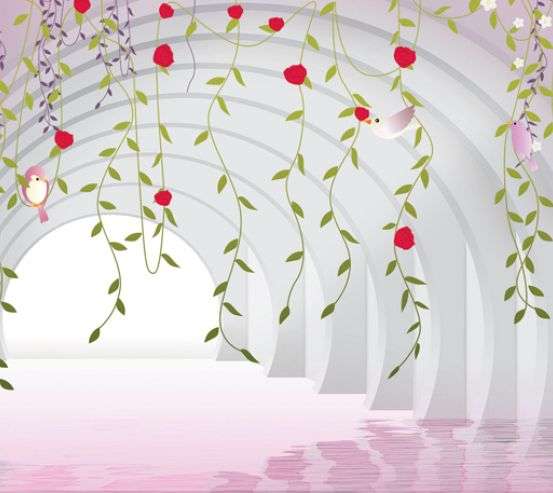 Фотообои Арка с цветами Фотообои Арка с цветами 18609