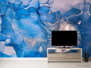 Фотообои Синий fluid art - 2